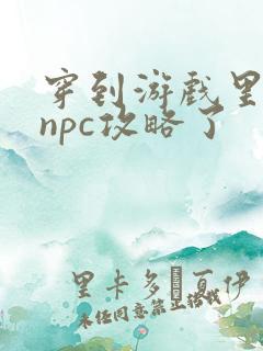 穿到游戏里面被npc攻略了