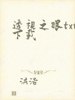 透视之眼txt下载
