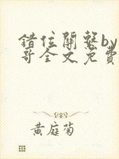 错位关系by东哥全文免费阅读