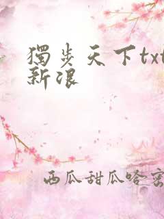 独步天下txt新浪