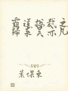 霸道总裁之出狱归来吴亦凡