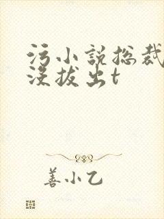 污小说总裁整夜没拔出t