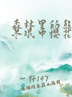 森林里的熊先生冬眠中樱花动漫