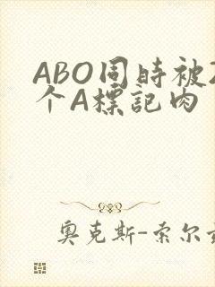 ABO同时被2个A标记肉