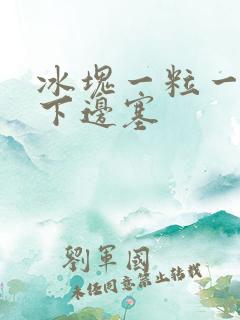 冰块一粒一粒往下边塞