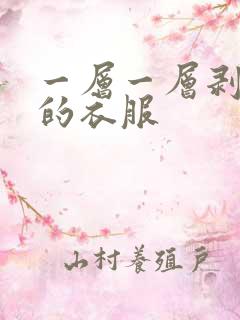 一层一层剥开你的衣服
