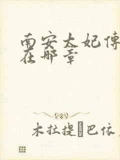 南安太妃传肉肉在哪章