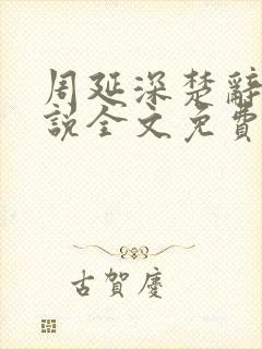 周延深楚辞的小说全文免费阅读