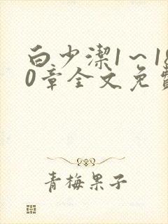 白少洁1～180章全文免费