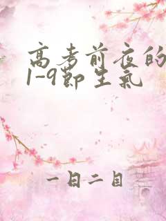 高考前夜的宾馆1-9节生气
