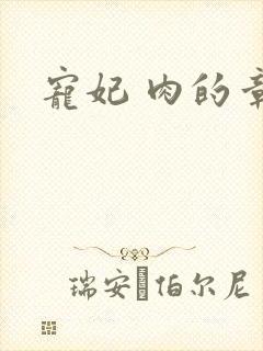 宠妃 肉的章节