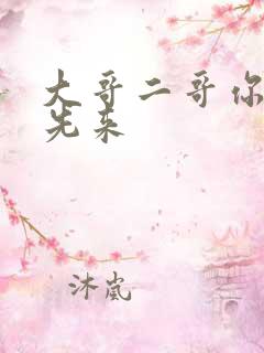 大哥二哥你们谁先来