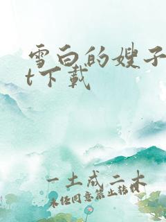 雪白的嫂子txt下载