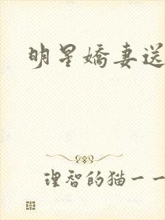 明星娇妻送上门