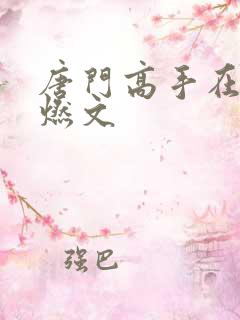 唐门高手在异世燃文