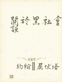 关于黑社会的小说