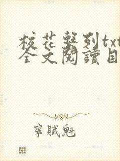 校花系列txt全文阅读目录