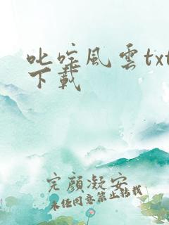 叱咤风云txt下载