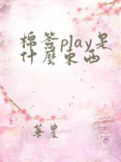 棉签play是什么东西