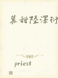 慕甜陆泽衍小说
