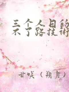 三个人日的我走不了路技术