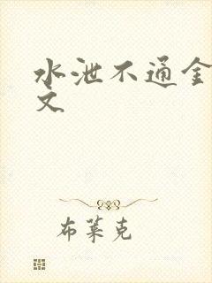 水泄不通金银原文