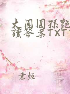 大团圆孙艳梅阅读答案TXT下载