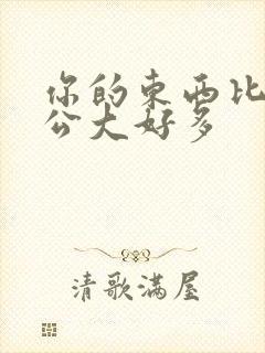 你的东西比我老公大好多