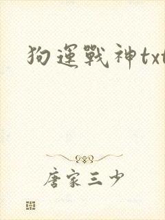 狗运战神txt