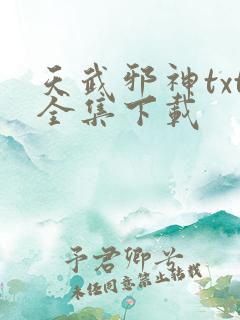 天武邪神txt全集下载