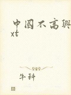 中国不高兴 txt