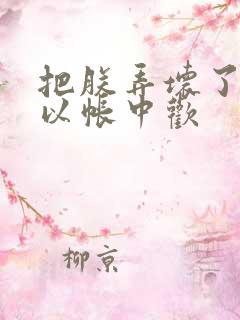 把朕弄坏了都可以帐中欢