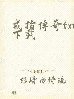 戒指传奇txt下载