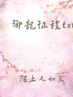 御龙征程txt