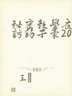 秘密教学夜晚到访的子豪20话