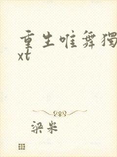 重生唯舞独尊txt