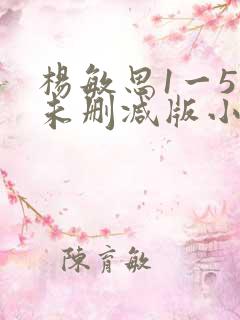 杨敏思1一5集未删减版小说