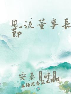 风流董事长未删节