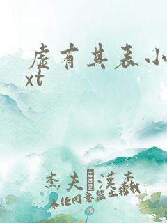 虚有其表小说txt