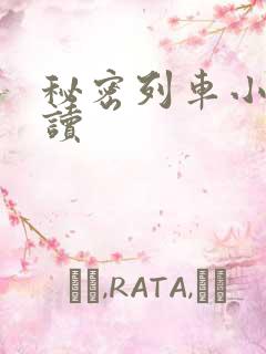 秘密列车小说阅读