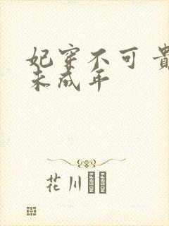 妃穿不可 贵妃未成年