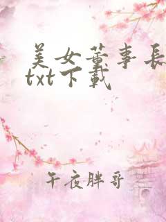 美女董事长老婆txt下载