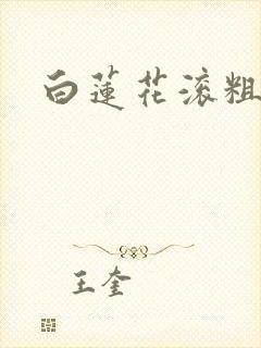 白莲花滚粗