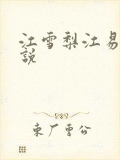 江雪梨江易山小说