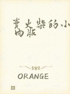 卖火柴的小男孩 肉版