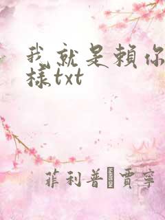 我就是赖你 怎样txt