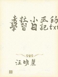 考拉小巫的英语学习日记txt