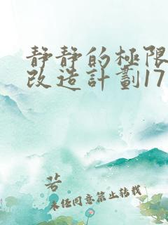 静静的极限自我改造计划17