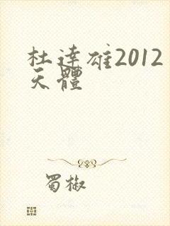 杜达雄2012天体