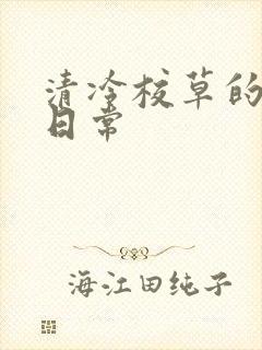 清冷校草的抹布日常